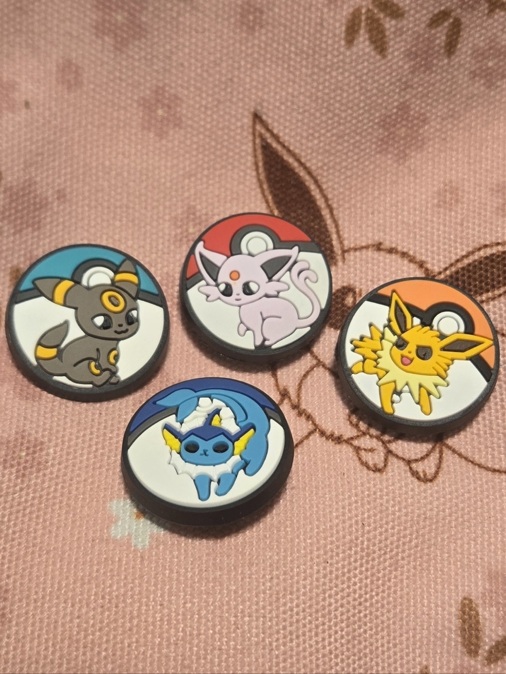 Eeveelution Pokémon Croc Charms Jibbitz 4-Piece Set